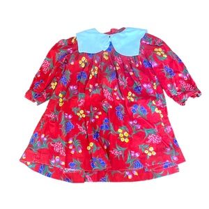 200 Girl vintage plum pudding ltd dress